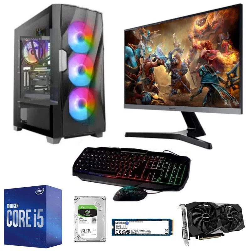 PC Intel Core i7-10TH + Ram 16GB Disco 1TB + Case 400W